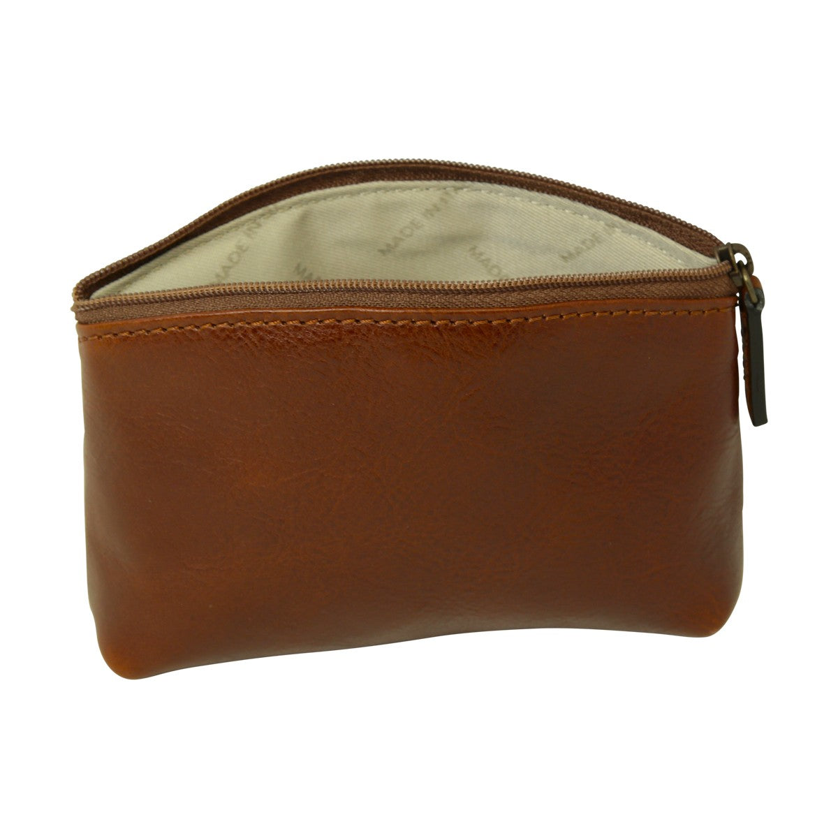 Italian leather beauty case - Brown