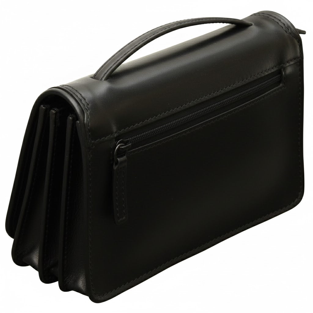 Leather shoulder bag - Black