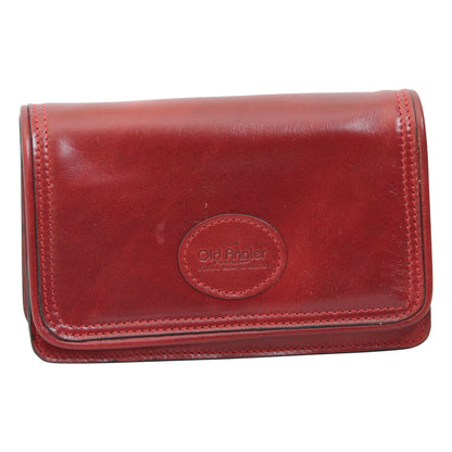 Leather pochette - red