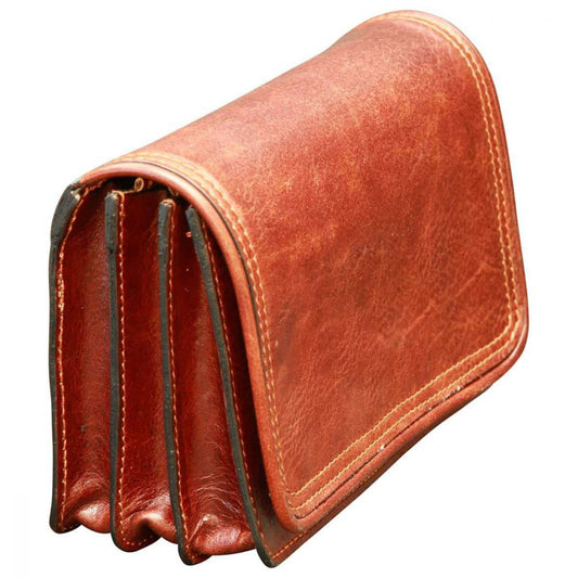 Leather pochette - Brown