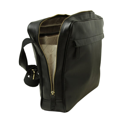 Vachetta Leather Messenger - Black