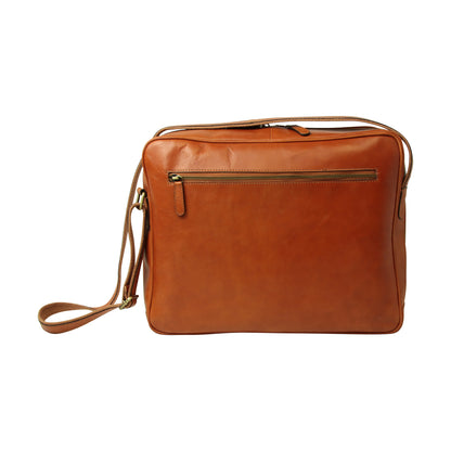 Vachetta Leather Messenger - Brown Colonial