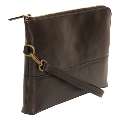 Full grain calfskin document case - black