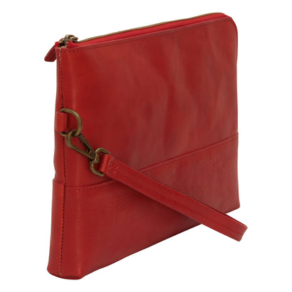 Full grain calfskin document case - red