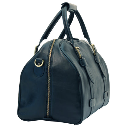 Cowhide leather duffel bag - Black