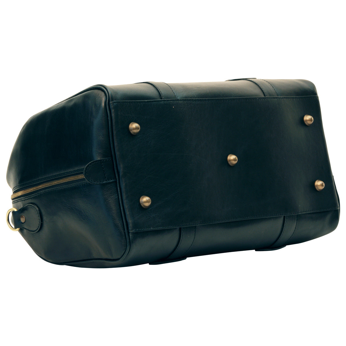 Cowhide leather duffel bag - Black