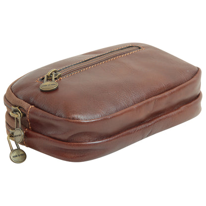 leather belt bag - brown