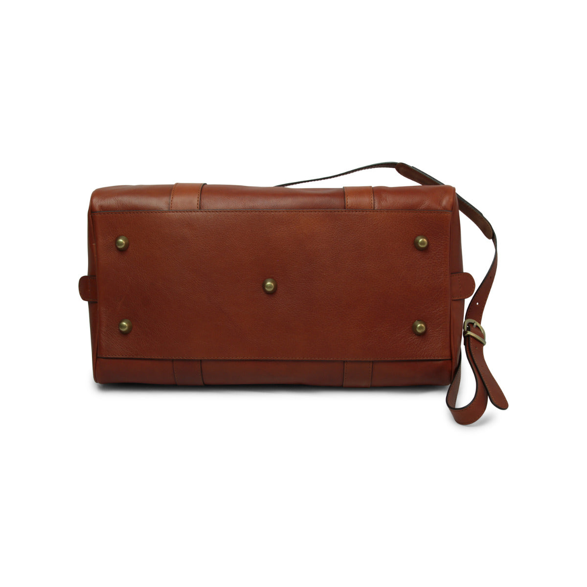 Full grain leather travel bag - Mahogany Brown