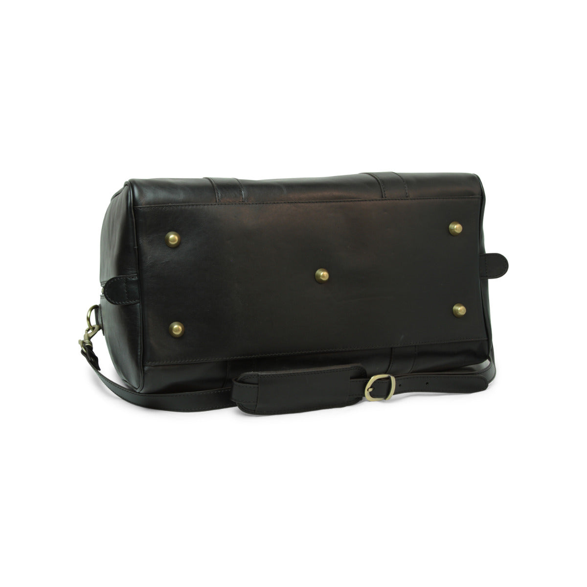 Full grain leather travel bag - black