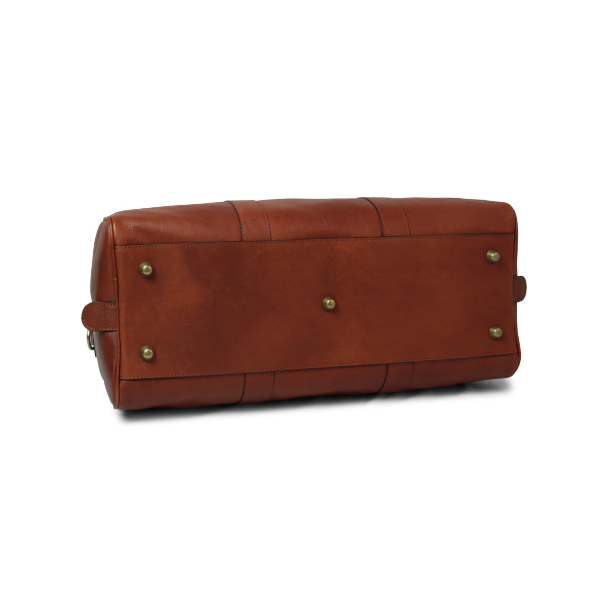 Full grain leather large travel bag - Mahogany Brown