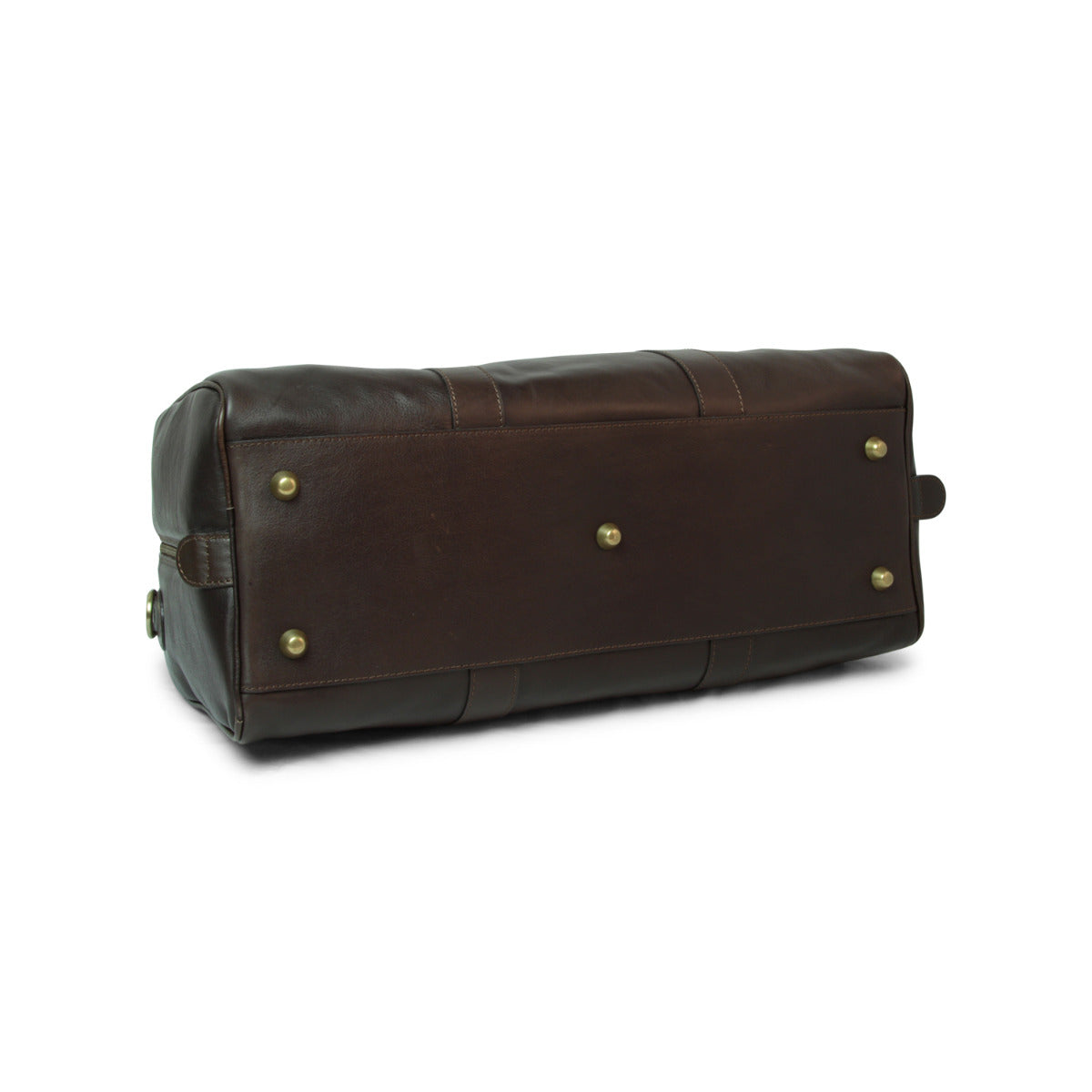 Full grain leather large travel bag - dark brown
