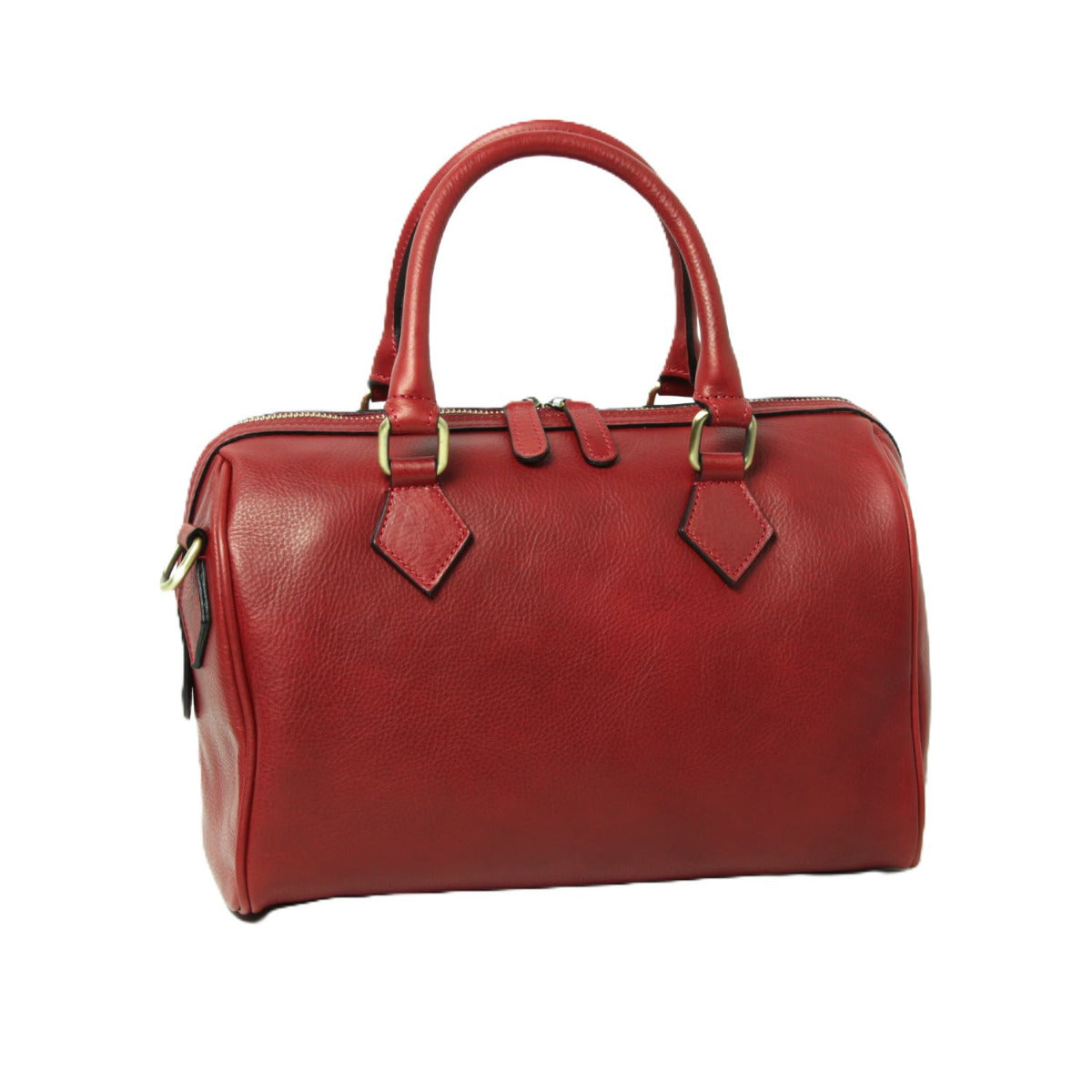 Double handled shoulder bag - red