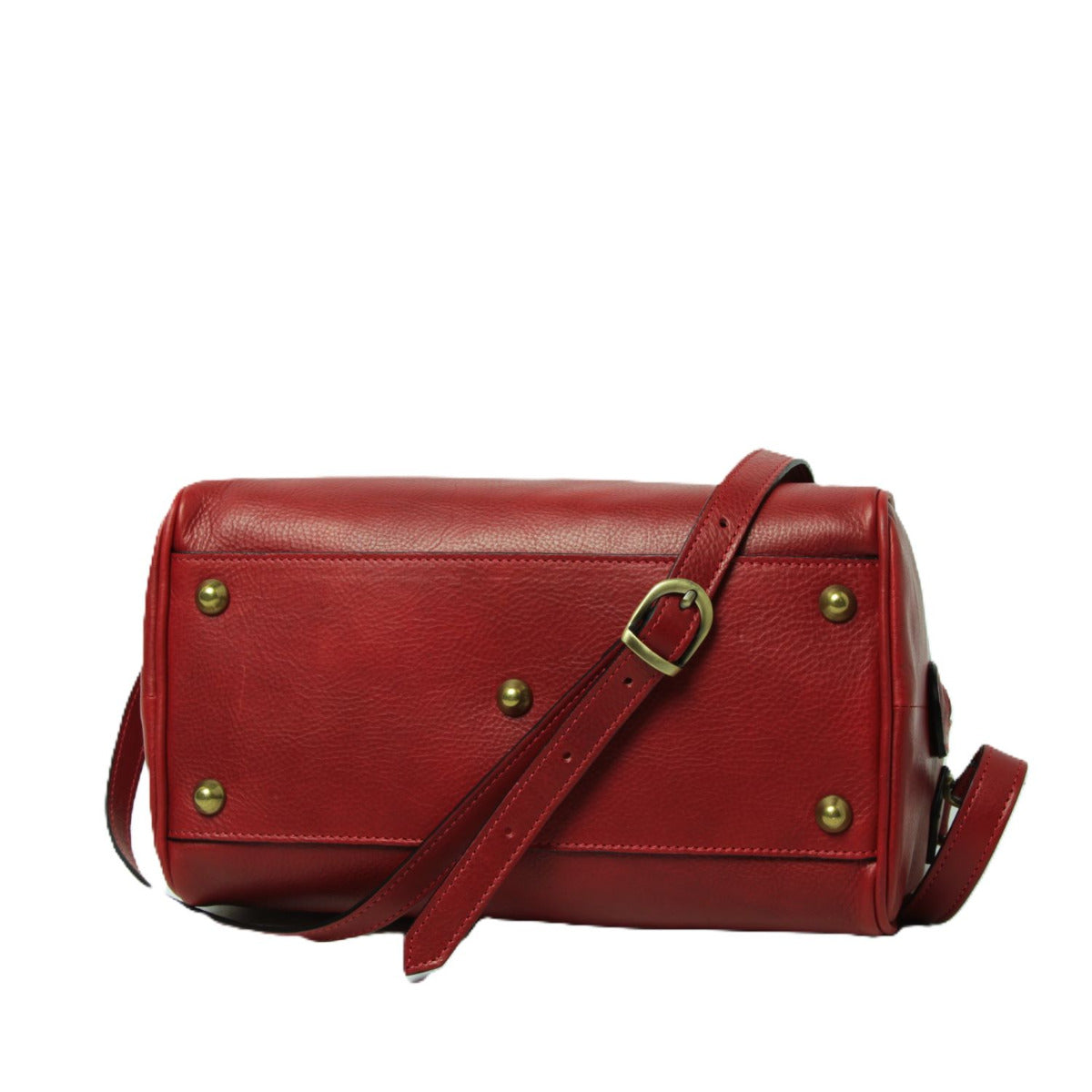 Double handled shoulder bag - red