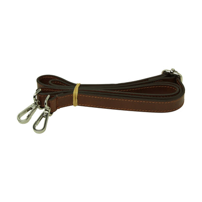 WOMEN'S BAG WITH TWO HANDLES IN FULL GRAIN LEATHER -BROWN