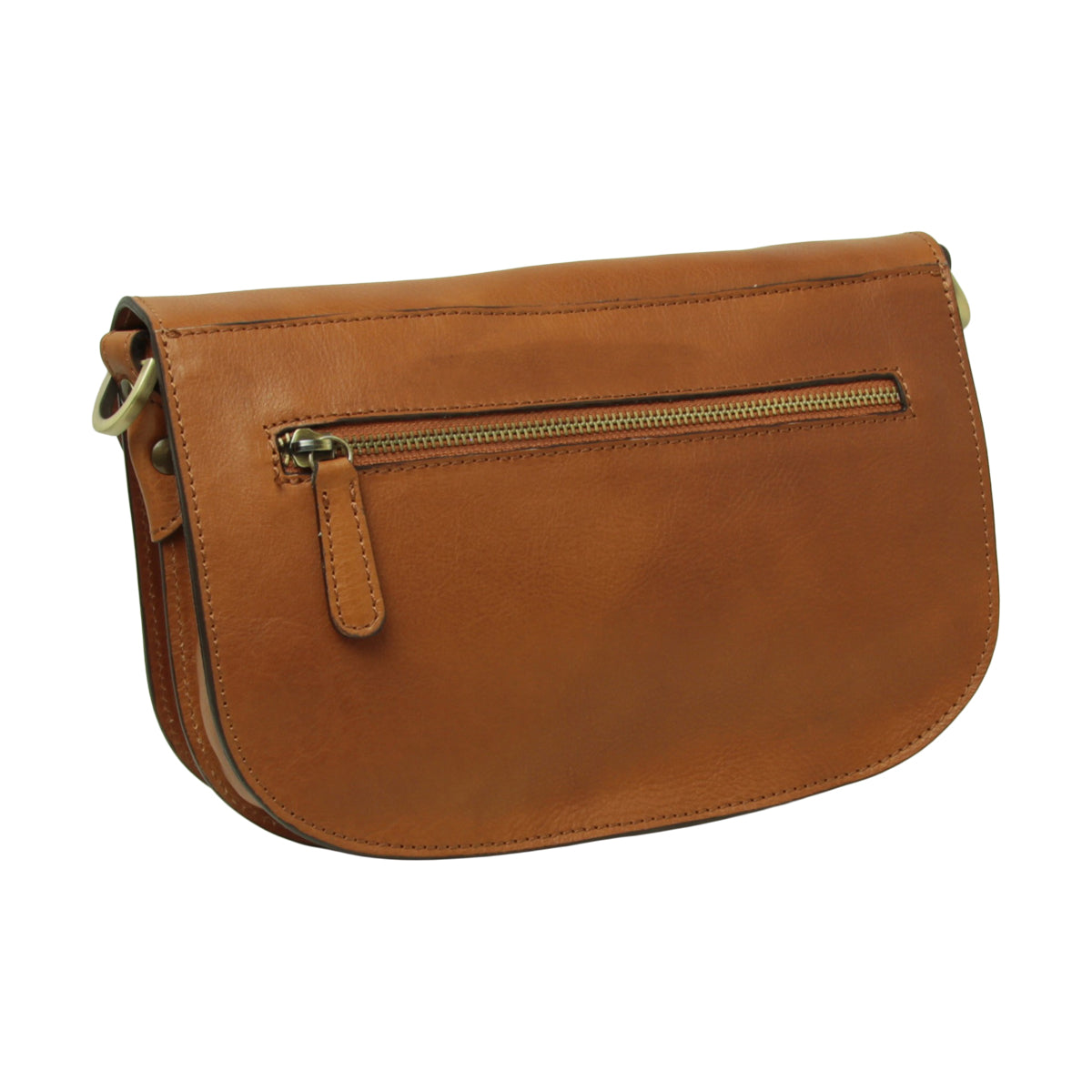 Two-sided shoulder bag in full-grain calfskin –Colonial