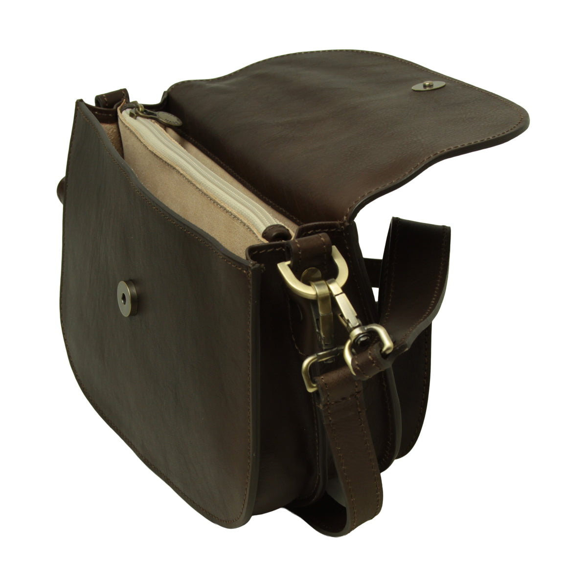 Two-sided Shoulder Bag In Full-grain Calfskin