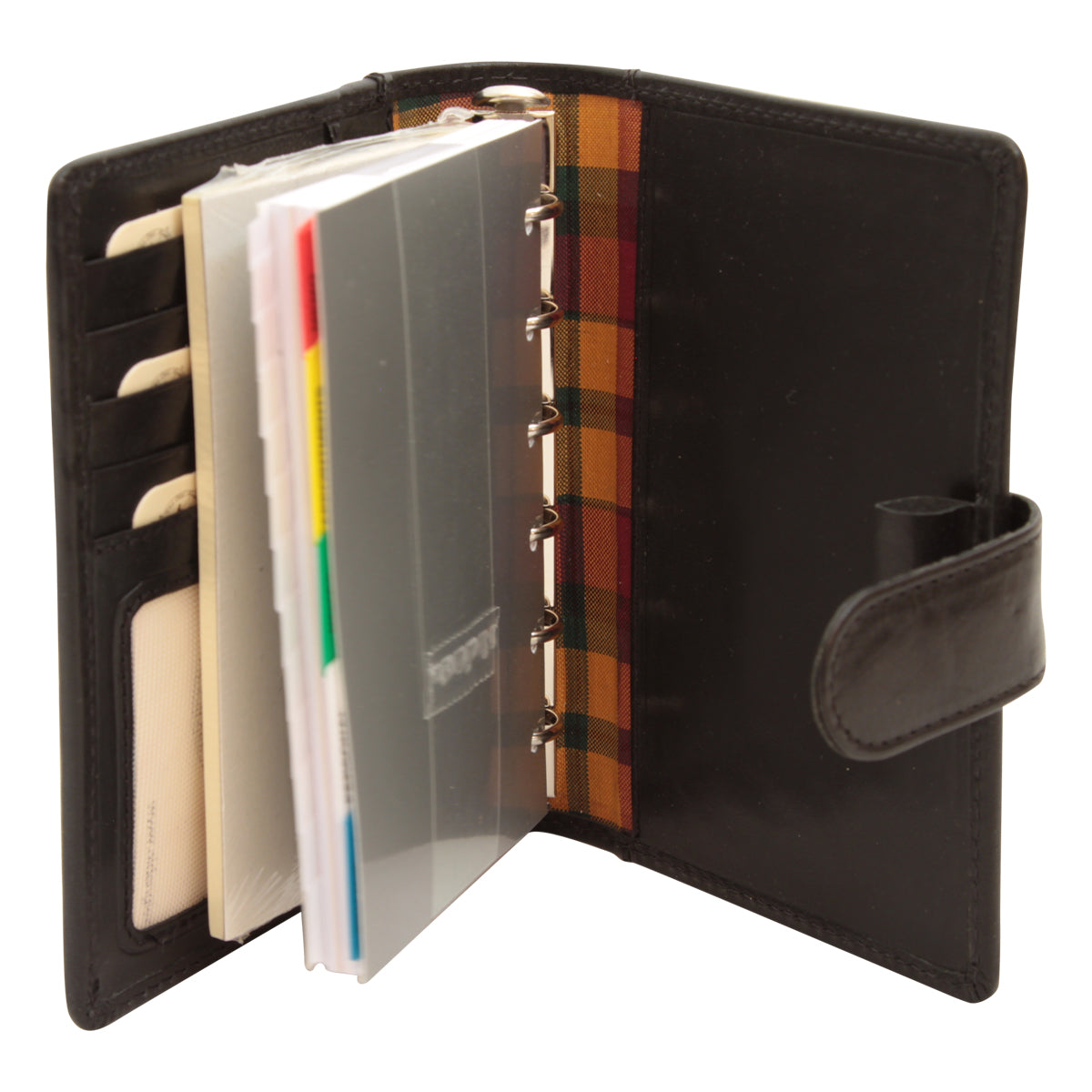 Leather organizer - black (small)