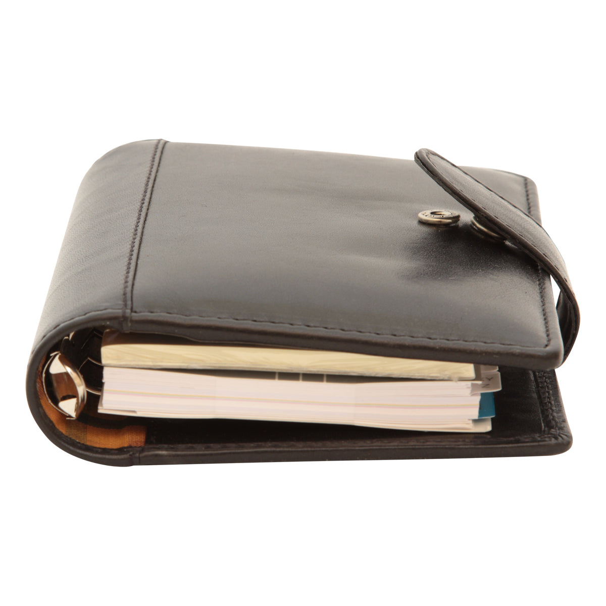 Leather organizer - black (small)