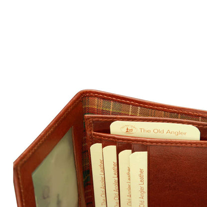Leather Document Holder - Brown with RFID