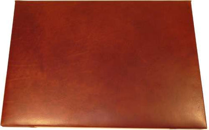 Cowhide leather desk pad - Brown