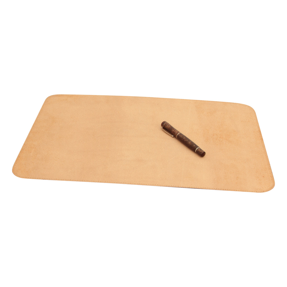 Leather desk pad - Brown