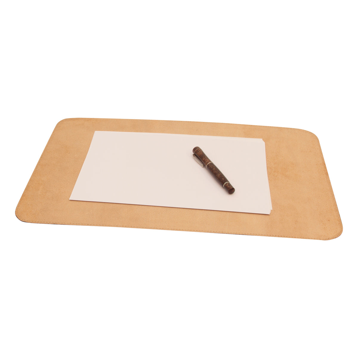 Leather desk pad - Brown
