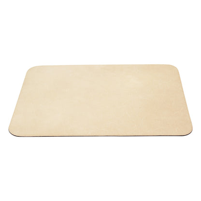 Leather desk pad - red