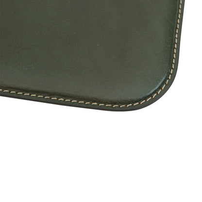Leather Desk pad - green