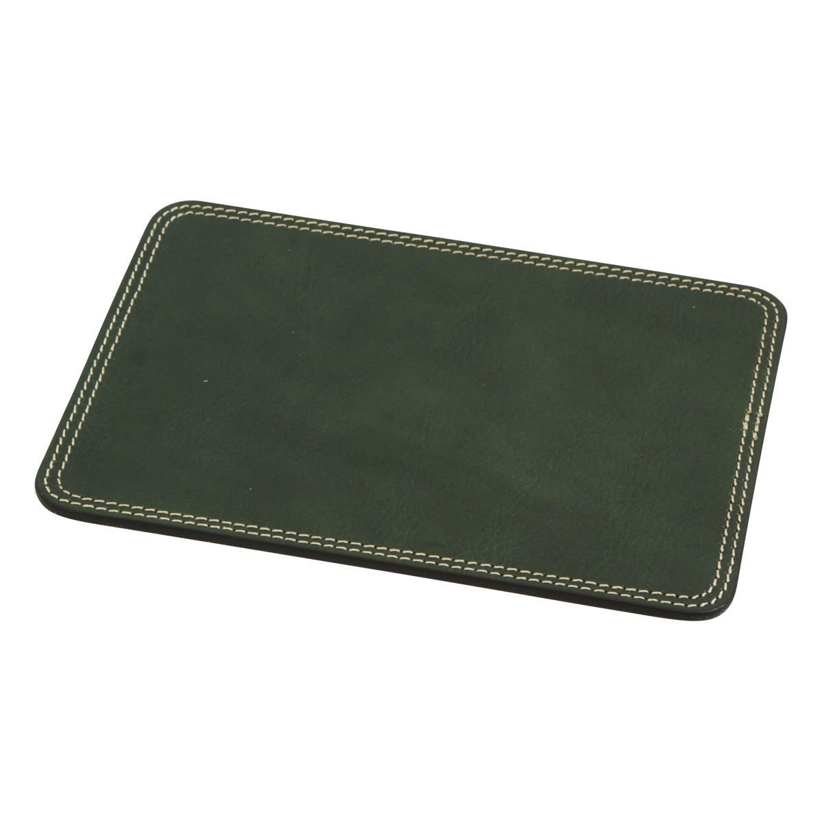 Leather mouse pad - green