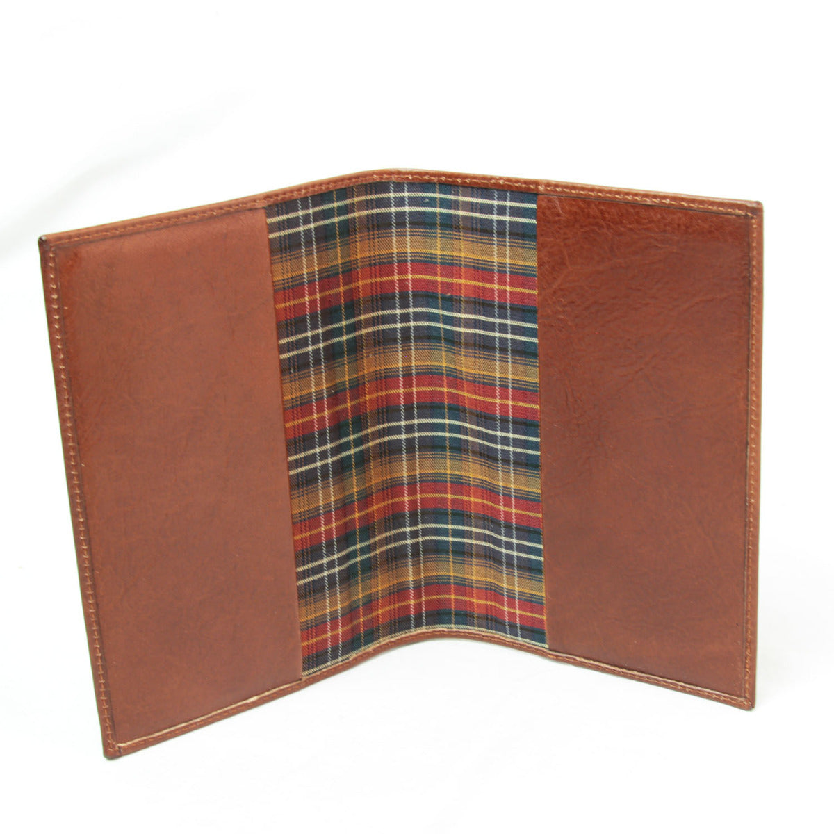 Full grain leather large daily planner - brown