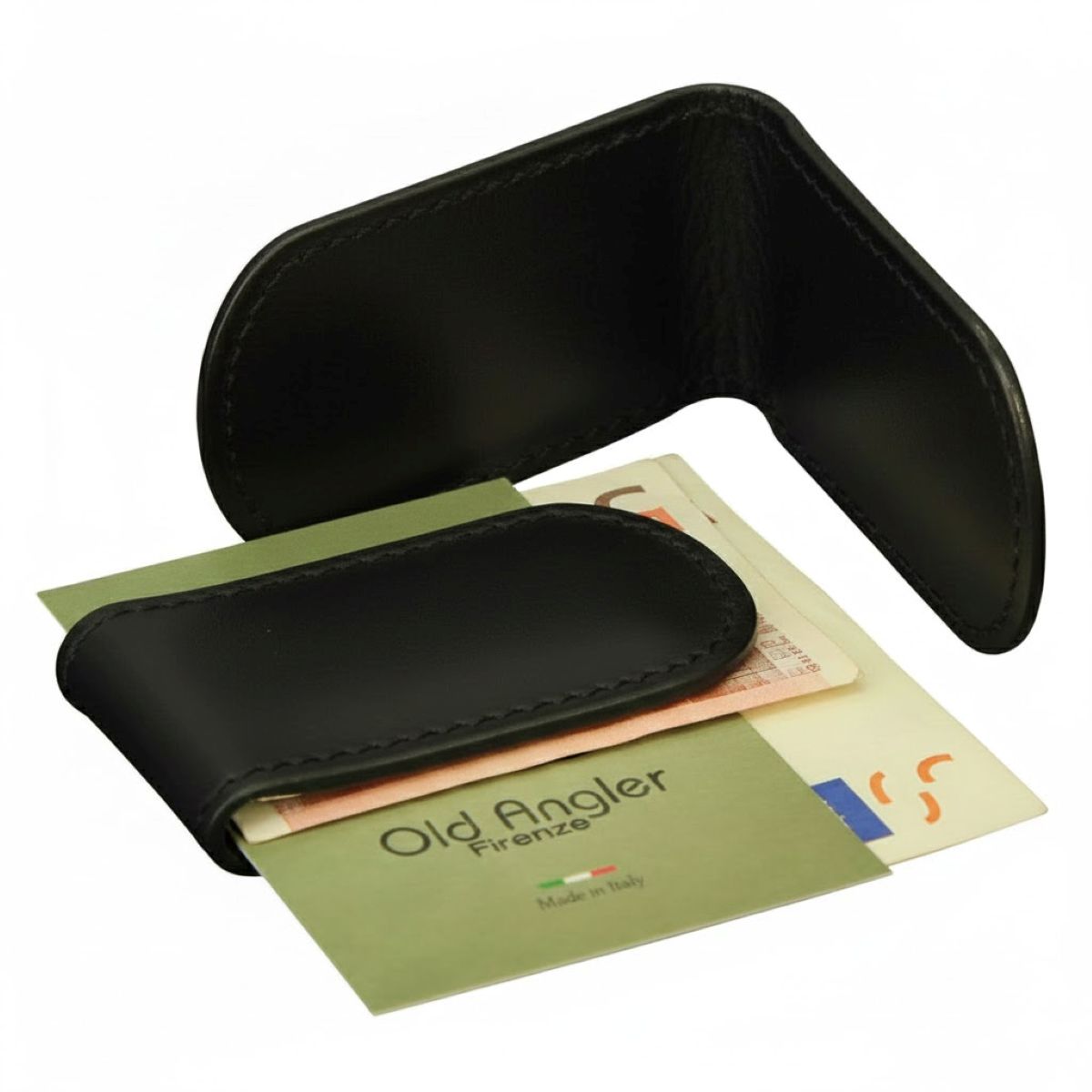 Leather Money Clip - Black